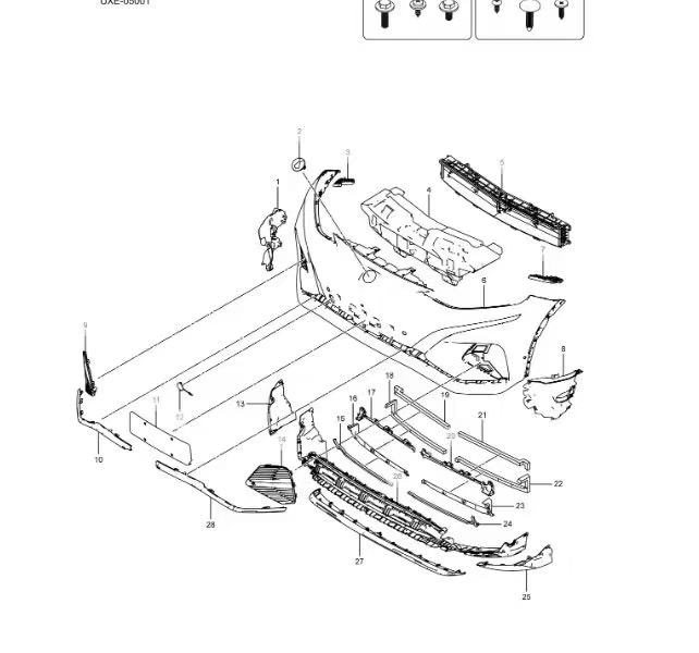 DENZA N7 Front Bumper Lower Grille No.27, Brand New Auto Part